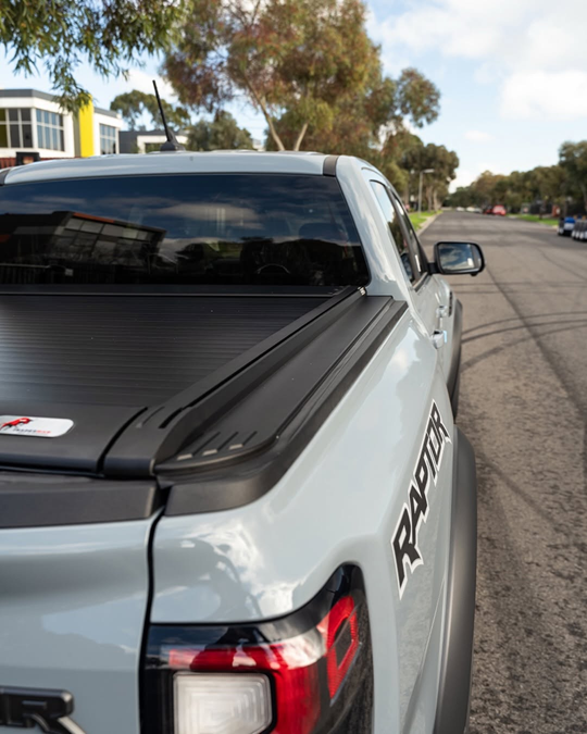 Electric roller cover on Ford Ranger Raptor — side profile